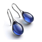 Crystal Drop Earrings in Gold & Silver