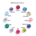 Angel Wing Birthstone Pendant