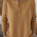 Rachel henley button jumper