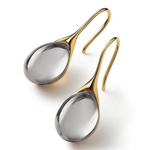 Crystal Drop Earrings in Gold & Silver