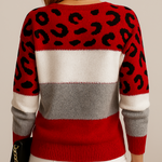 Emmeline soft animal-print jumper