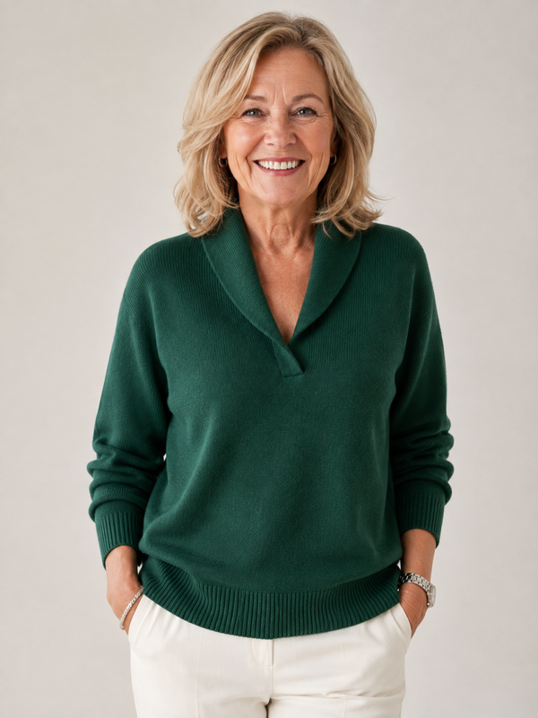 Henrietta shawl-collar jumper
