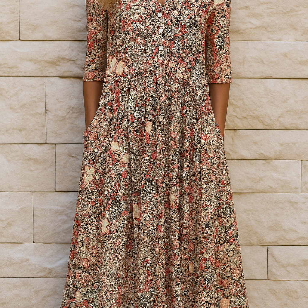 Harlow | Elegant Dress with V-Neck