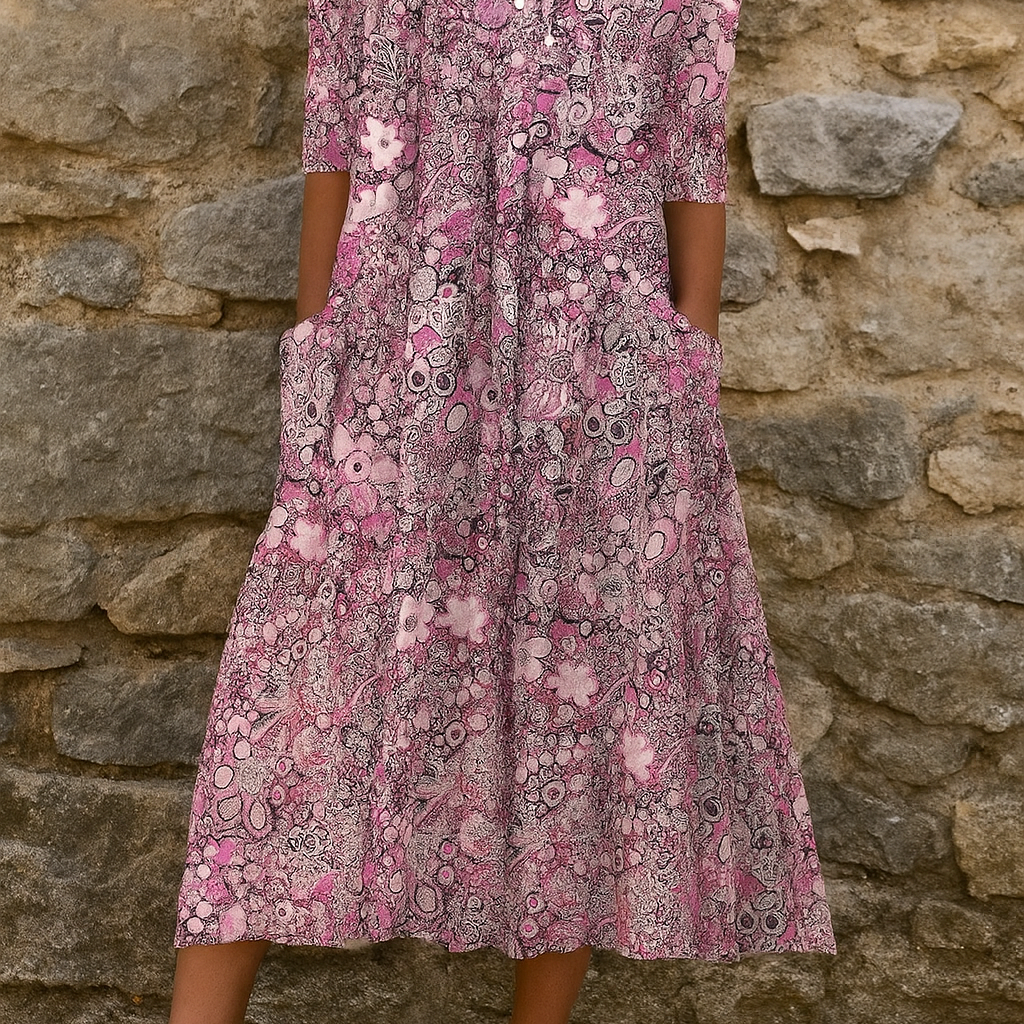 Harlow | Elegant Dress with V-Neck