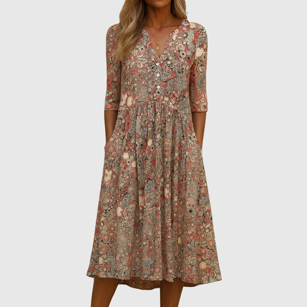 Harlow | Elegant Dress with V-Neck