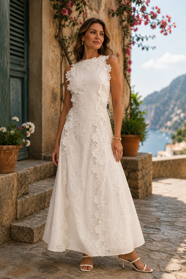 Gabrielle embroidered maxi dress