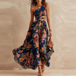 Lucinda asymmetric floral dress