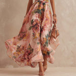 Lucinda asymmetric floral dress