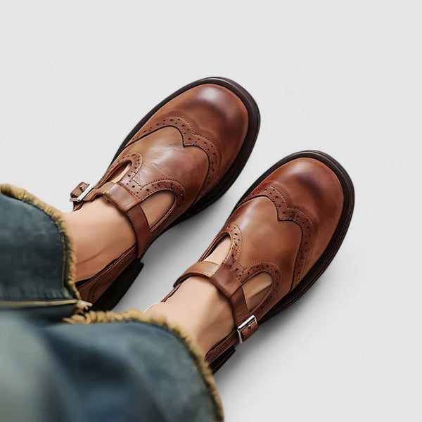 Dorothy | Brogue Mary Jane Flats