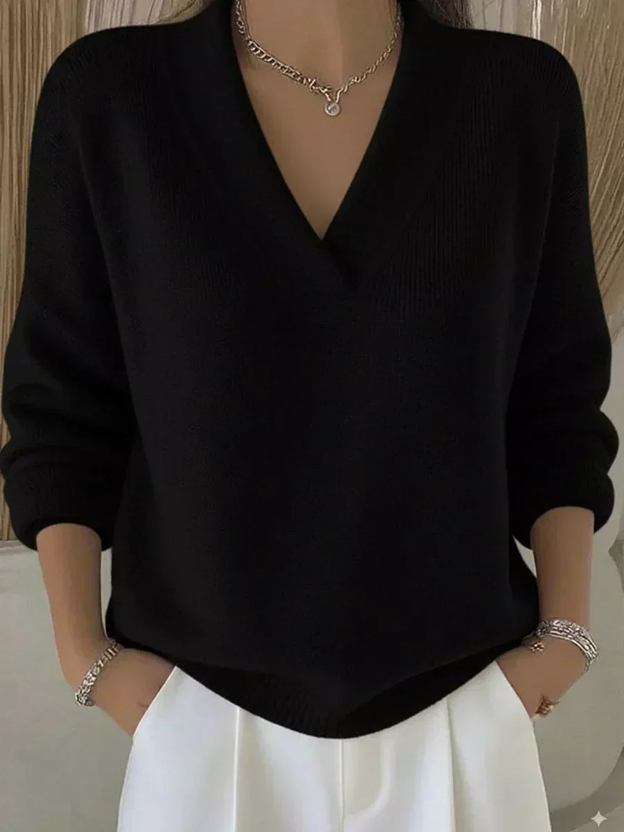 Sylvia women's relaxed v-neck jumper