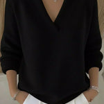 Yasmin relaxed v-neck jumper