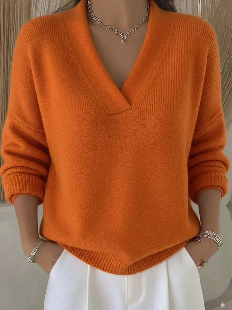 Sylvia women's relaxed v-neck jumper