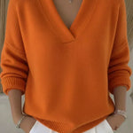 Yasmin relaxed v-neck jumper