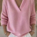 Yasmin relaxed v-neck jumper