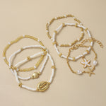 Bohemian Starfish Beach Bracelet Set