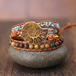 Ammoniet fossiele Bracelet