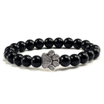 Beaded Paw Bracelet — Natural Stone Design