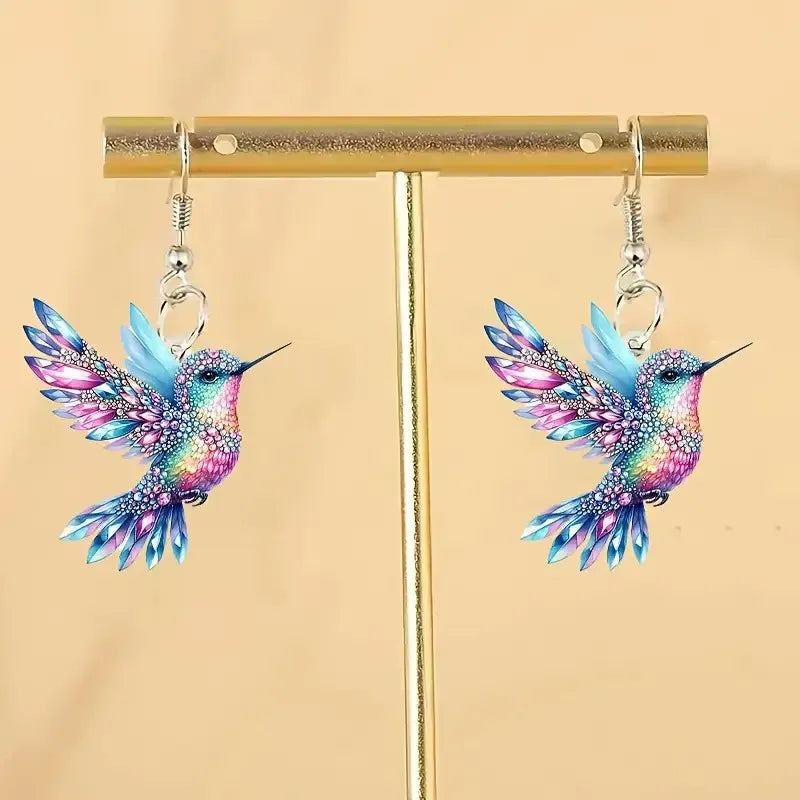 Hummingbird Drop Earrings