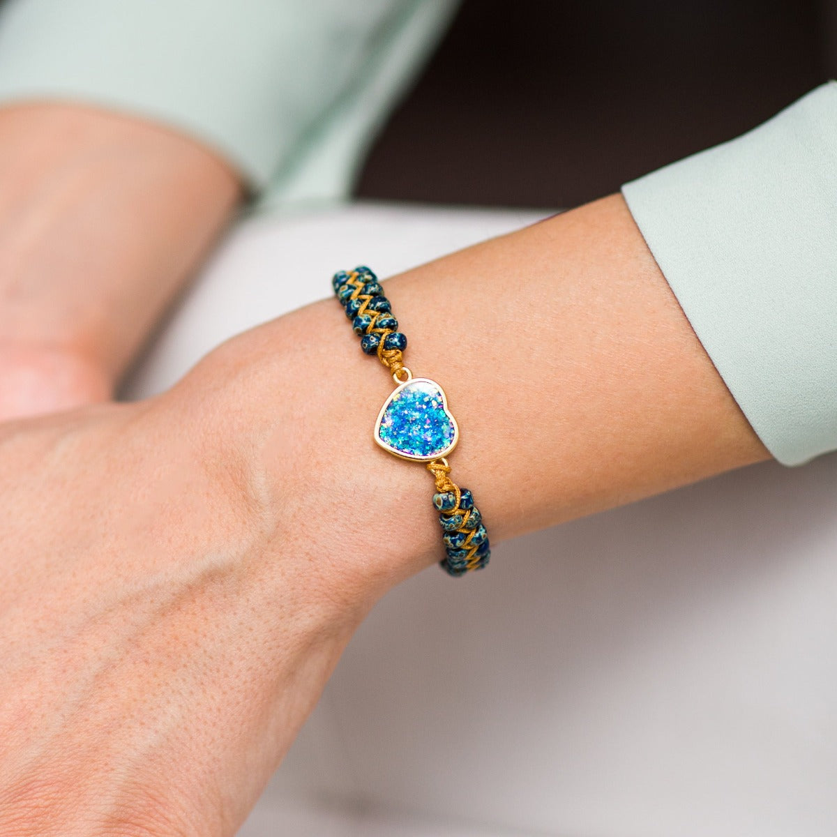 Vibrant Opal Love Bracelet