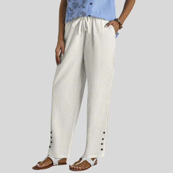 Shania - Relaxed Button Trousers