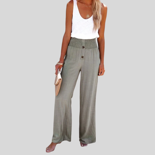 Riana - Relaxed High-Waisted Trousers