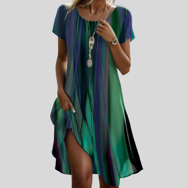 Genna - Gradient Boho Casual Dress