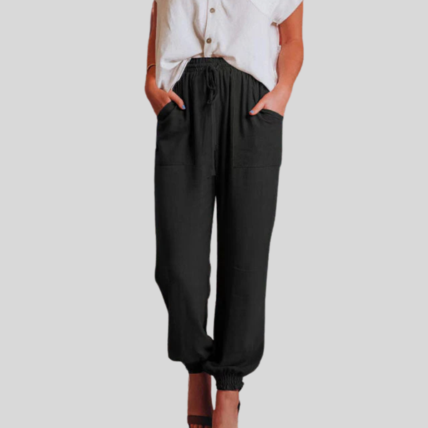 Kaeli – Elegant Drawstring Trousers