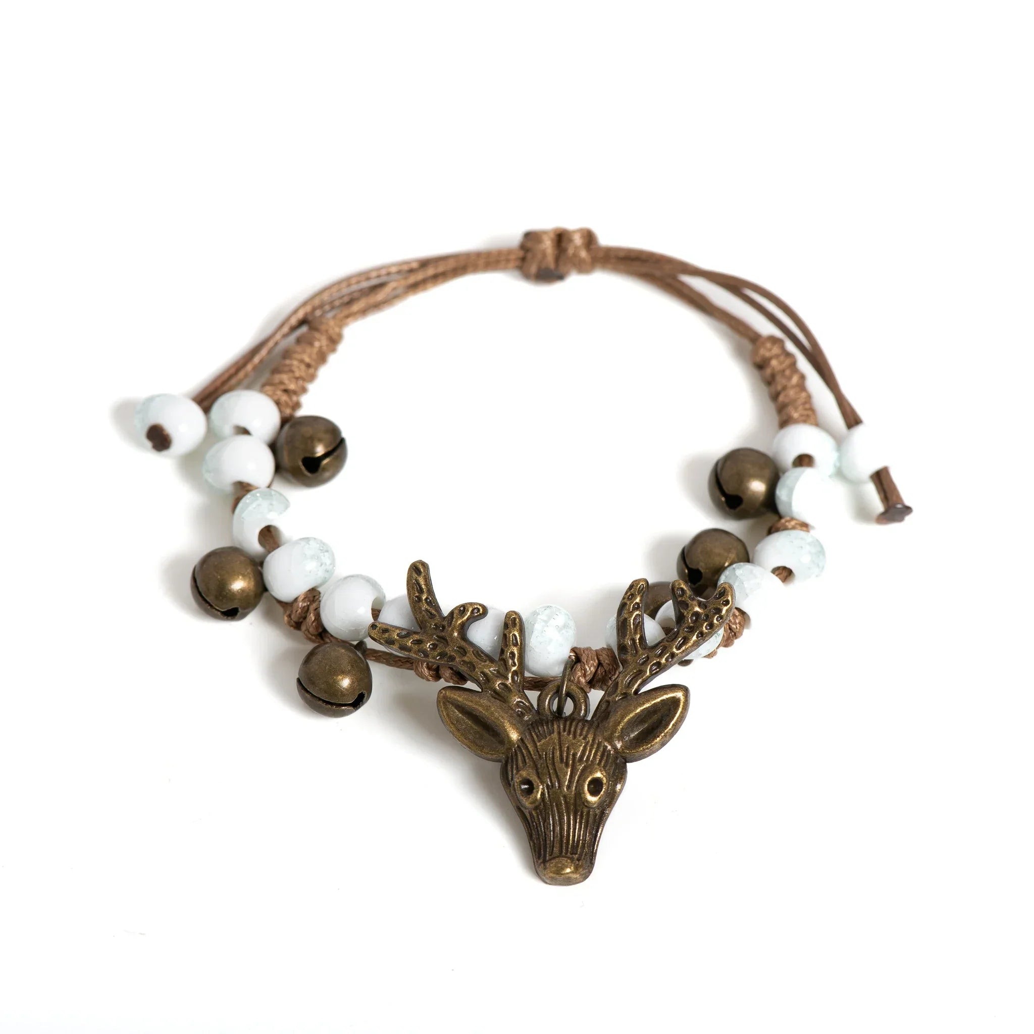 Handmade Ceramic Fawn Charm Bracelet