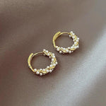 Elegant Round Pearl Earrings