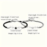 Deer Horn Heart Bracelet with Zircon