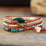Vibrant Malachite Wrap Bracelet