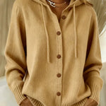 Katherine hooded button cardigan