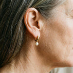 Petite Gold-Plated Pearl Earrings