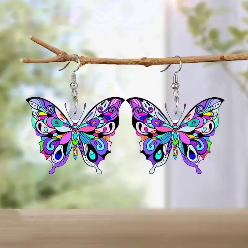 Colourful Butterfly Earrings