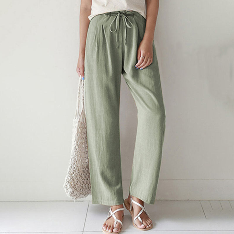 Vara - Relaxed Fit Trousers with Drawstring