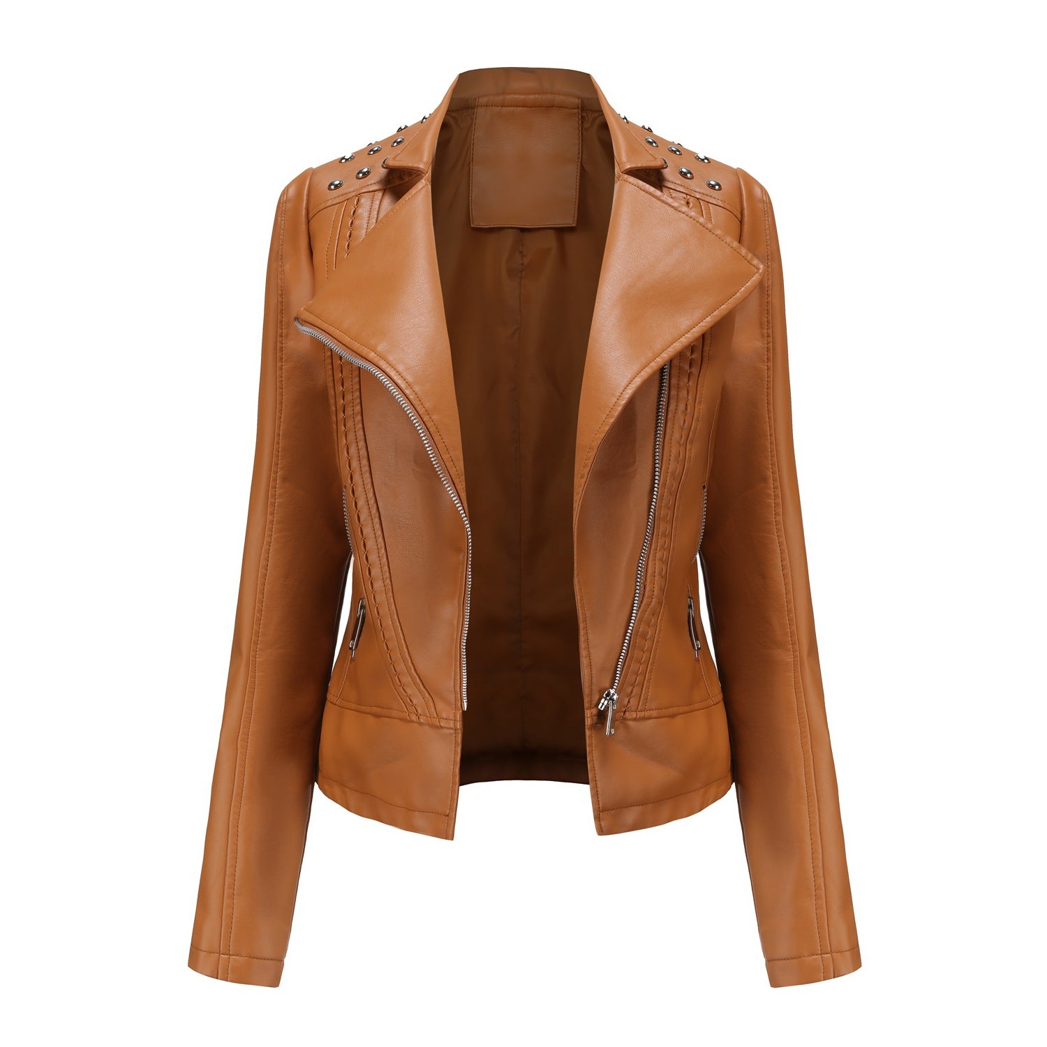 Studded Biker Jacket for women, view 5