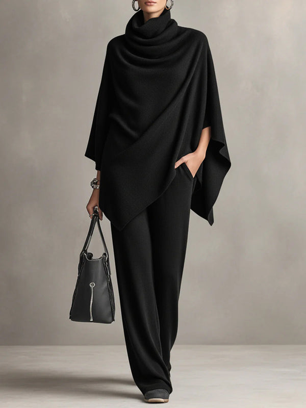Seraphine | Draped Wide-Leg Two-Piece Set