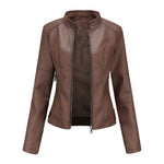 Essential Faux Leather Biker Jacket for women, view 12
