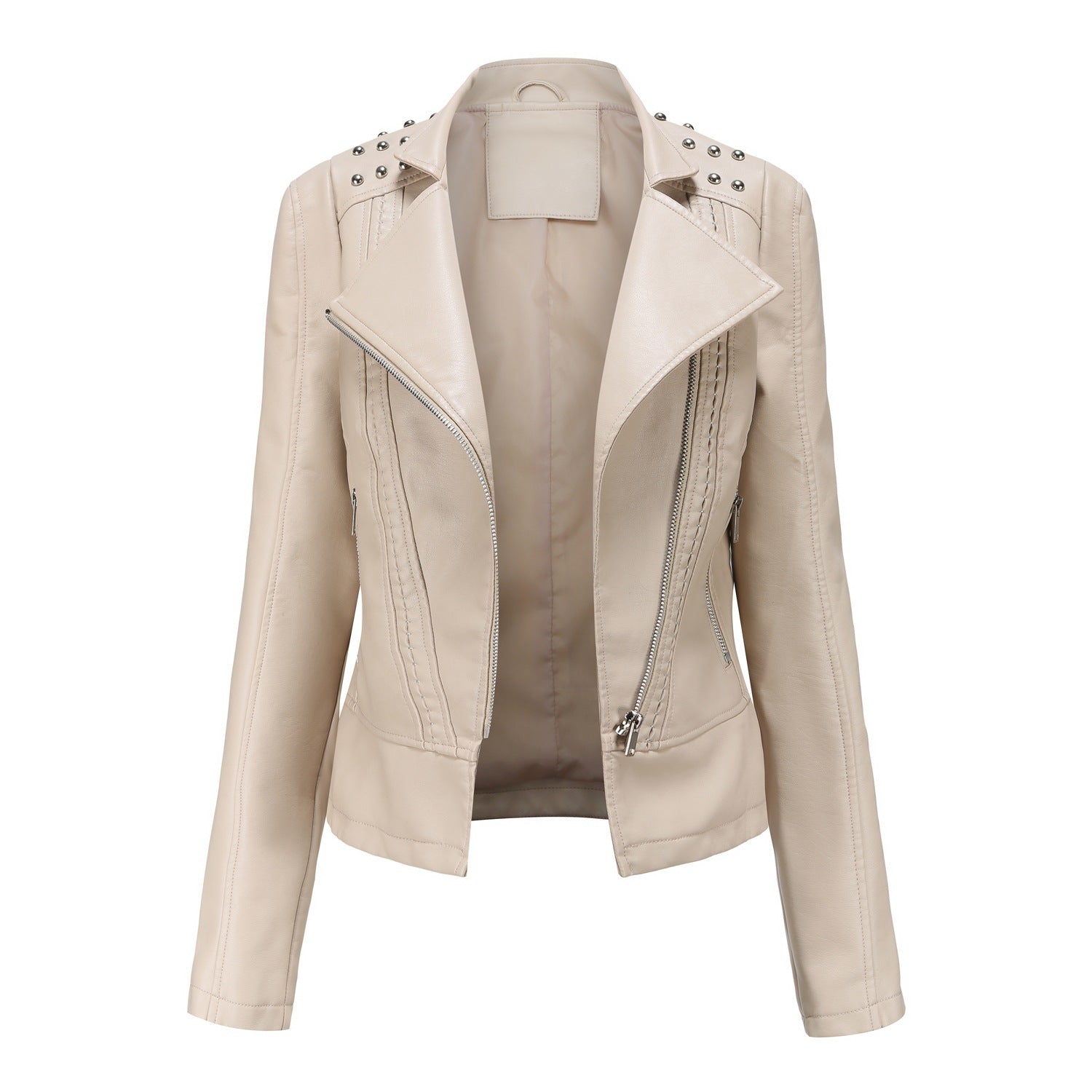 Studded Biker Jacket for women, view 4