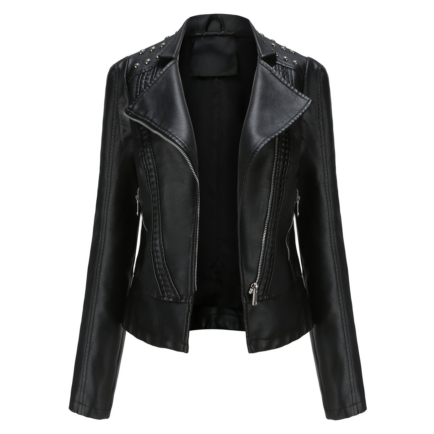 Studded Biker Jacket for women, view 6