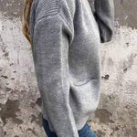 Georgia casual zip-up cardigan