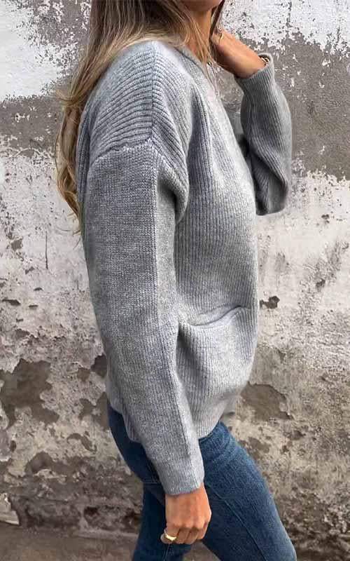 Georgia casual zip-up cardigan