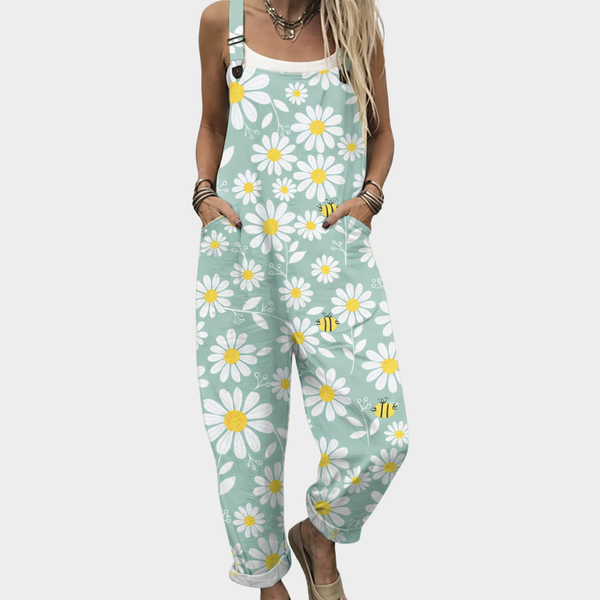 Comfortable Printed Dungarees
