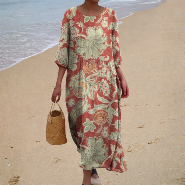 Chic and Comfortable Long Flowing Dress