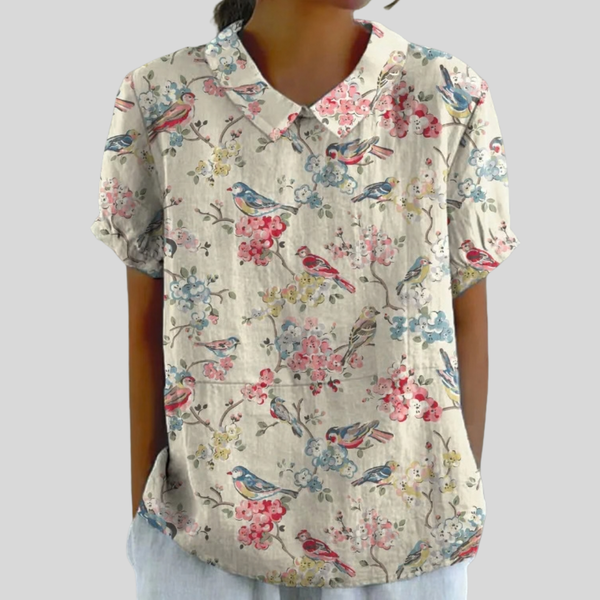 Elegant Floral Comfort Top