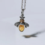 Vintage Bee Necklace & Earrings Set