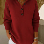 Lynne women's v-neck polo button jumper