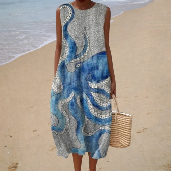 Comfortable Sleeveless Summer Dress