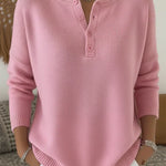 Rachel henley button jumper