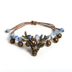 Handmade Ceramic Fawn Charm Bracelet